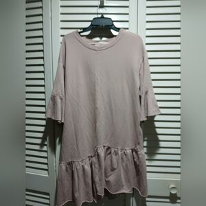 Philosophy Blush Ruffle Hem Knit Dress Size Medium